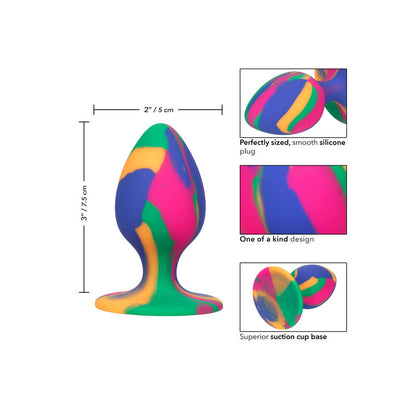 CALEXOTICS - ŚREDNI KOREK ANALNY TIE-DYE