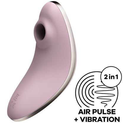 SATISFYER - VULVA LOVER 1 STYMULATOR IMPULSÓW POWIETRZA I WIBRATOR NIEBIESKI
