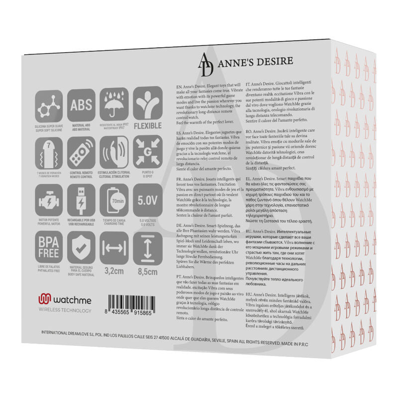 ANNE'S DESIRE - TECHNOLOGIA PODWÓJNEJ PRZYJEMNOŚCI W WATCHME CZARNO/ZŁOTO