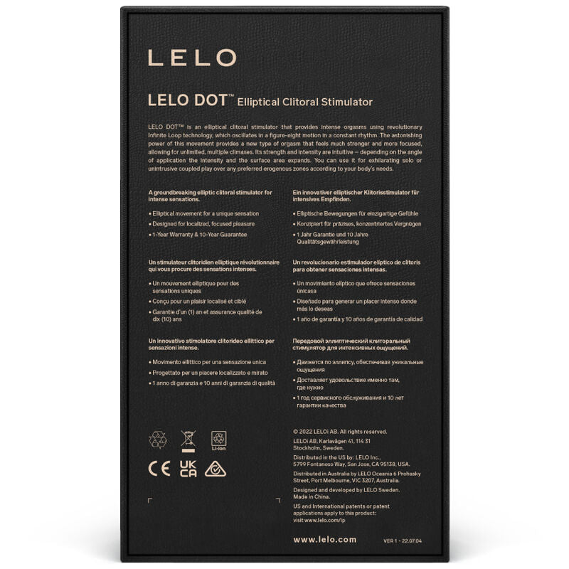 LELO - STYMULATOR ŁECHTACZKI DOT - RÓŻOWY