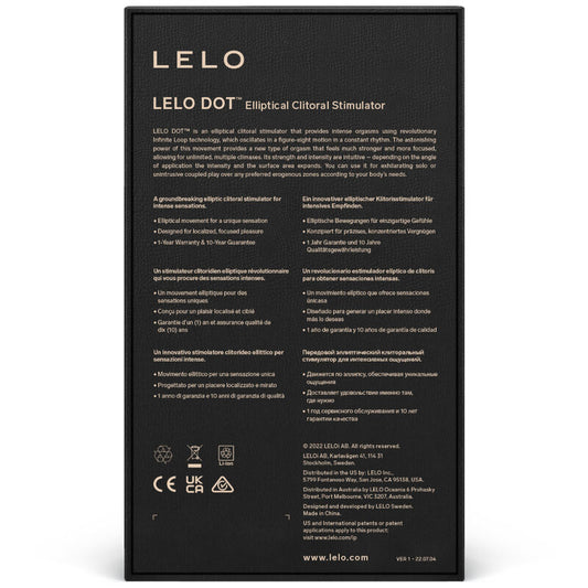 LELO - STYMULATOR ŁECHTACZKI DOT - LILIOWY
