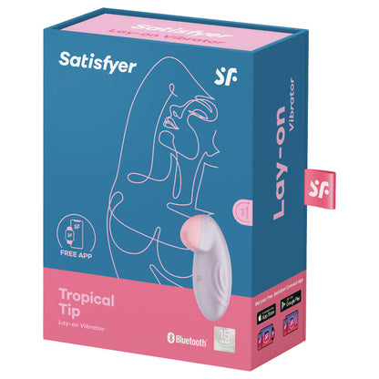SATISFYER - WIBRATOR LAY-ON Z TROPICAL TIP NIEBIESKI
