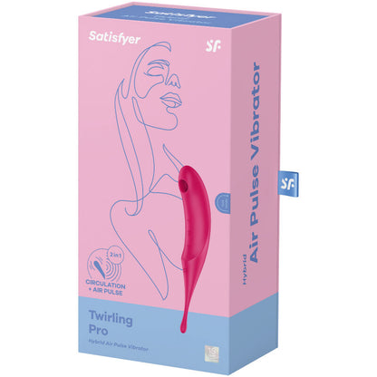 SATISFYER - TWIRLING PRO STYMULATOR I WIBRATOR POWIETRZA CZERWONY