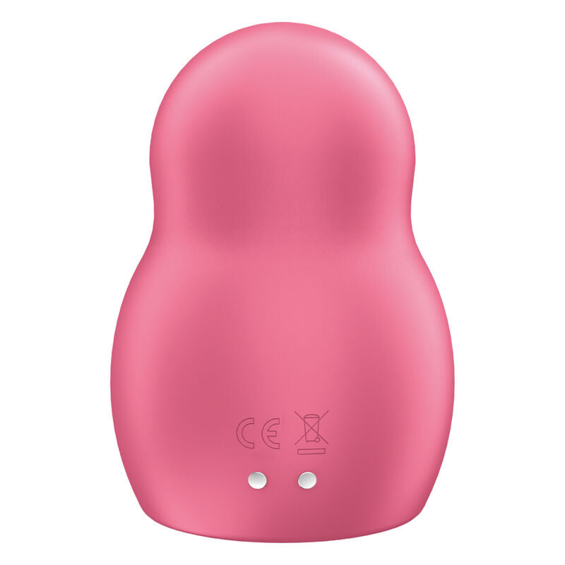 SATISFYER - PRO TO GO 1 PODWÓJNY STYMULATOR POWIETRZA I WIBRATOR CZERWONY