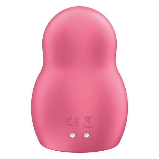 SATISFYER - PRO TO GO 1 PODWÓJNY STYMULATOR POWIETRZA I WIBRATOR CZERWONY