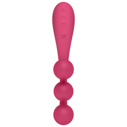 SATISFYER - TRI BALL 1 MULTI WIBRATOR CZERWONY