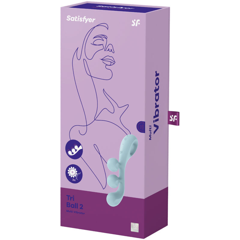 SATISFYER - TRI BALL 2 MULTI WIBRATOR NIEBIESKI