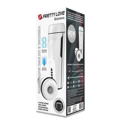 PRETTY LOVE - SIENNA WIBRACYJNY MĘSKI MASTURBATOR. GŁOS I FALE STYMULACYJNE