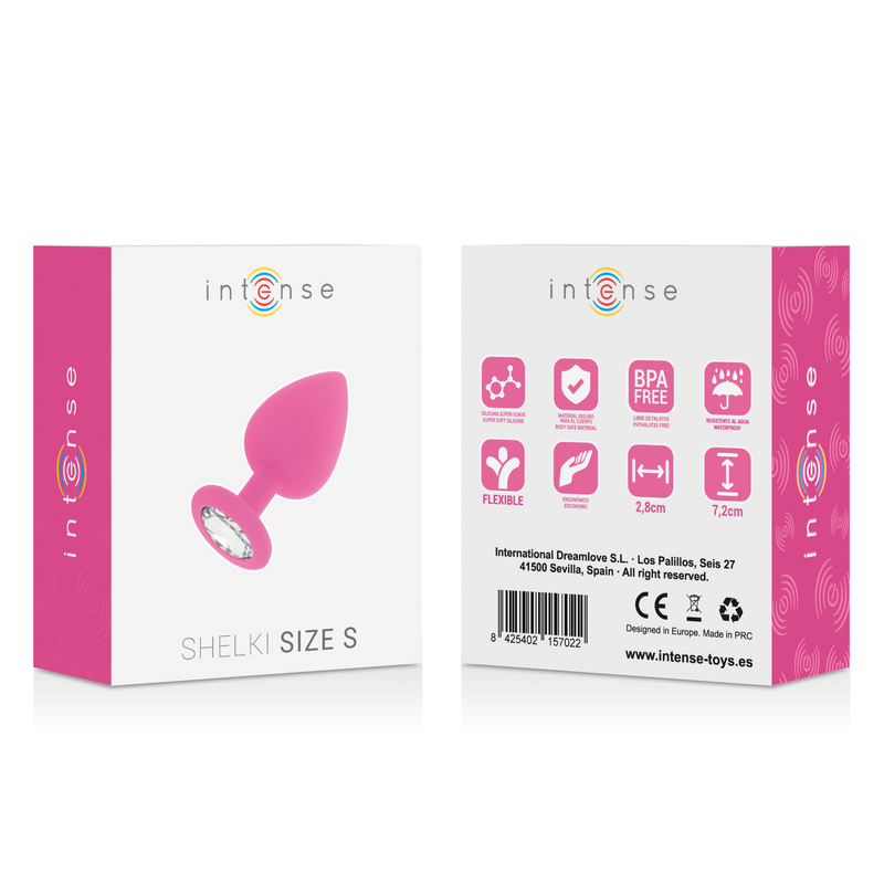 INTENSYWNY - SHELKI S PLUG ANALNY FUCHSIA