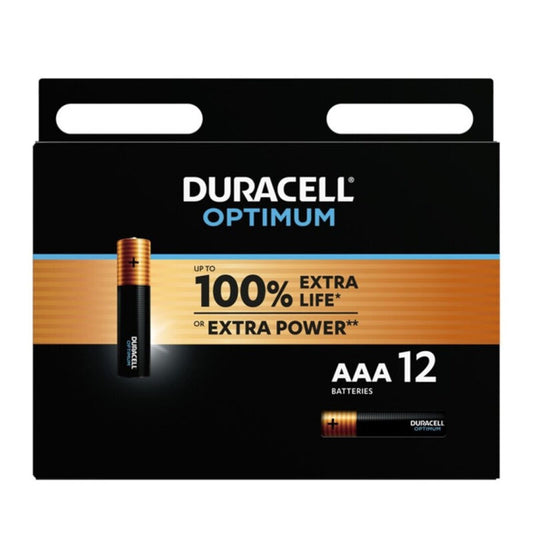 DURACELL - OPTIMUM 200 BATERIA ALKALICZNA AAA LR03 12 SZTUK