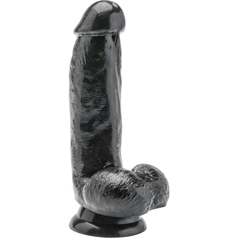 GET REAL - DILDO 12 CM Z JĄDRAMI CZARNY