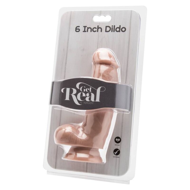 GET REAL - DILDO 12 CM Z JĄDRAMI