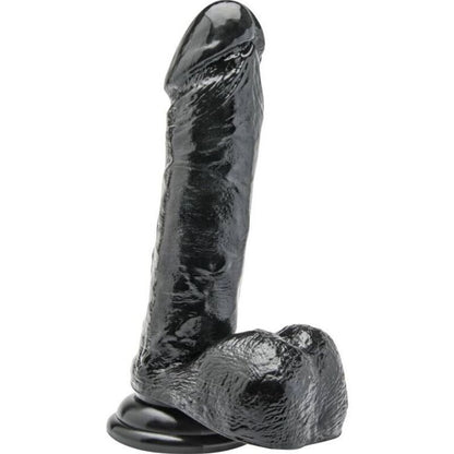 GET REAL - DILDO 18 CM Z JĄDRAMI CZARNY