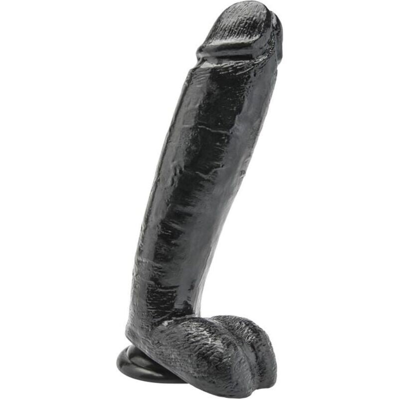 GET REAL - DILDO 25,5 CM Z JĄDRAMI CZARNY