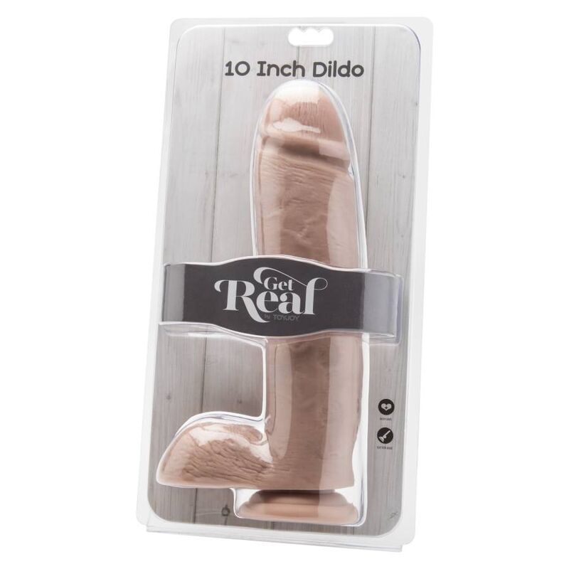 GET REAL - DILDO 25,5 CM Z JĄDRAMI