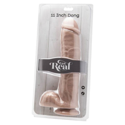 GET REAL - DILDO 28 CM Z JĄDRAMI