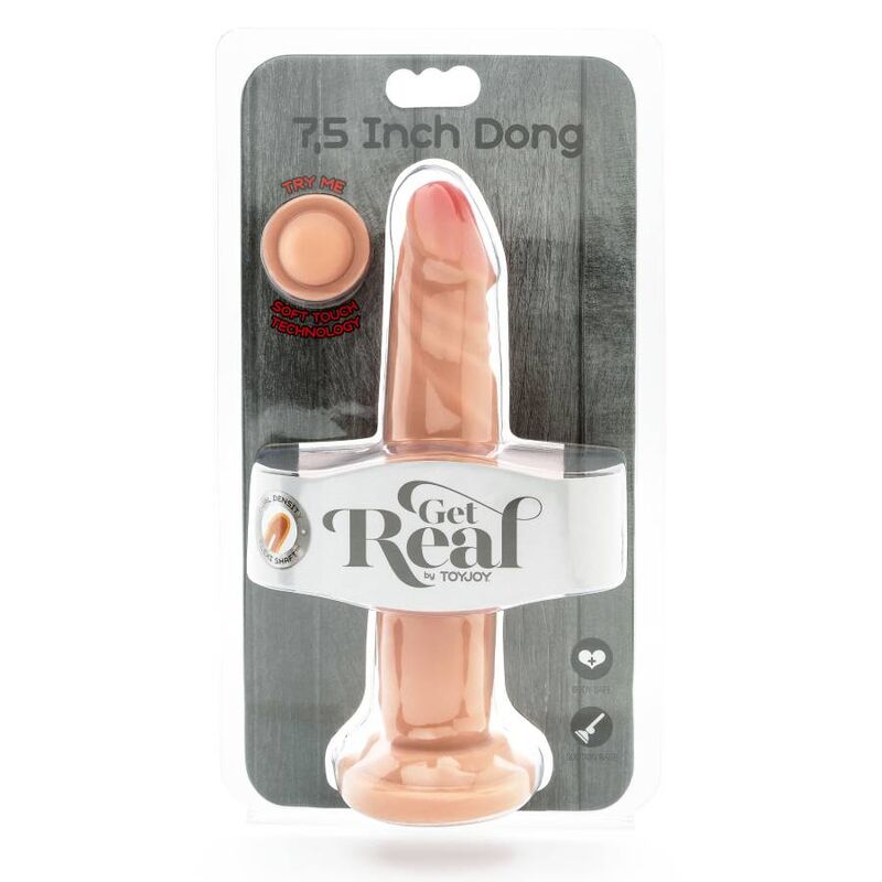 GET REAL - PODWÓJNA GĘSTOŚĆ DONG 19 CM SKÓRKI