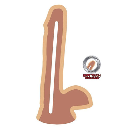 POZNAJ PRAWDZIWYCH - DILDO O PODWÓJNEJ GĘSTOŚCI 17 CM JĄDRA SKÓRNE