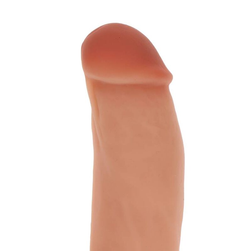 GET REAL - SILIKONOWY DILDO 18 CM Z JĄDRAMI