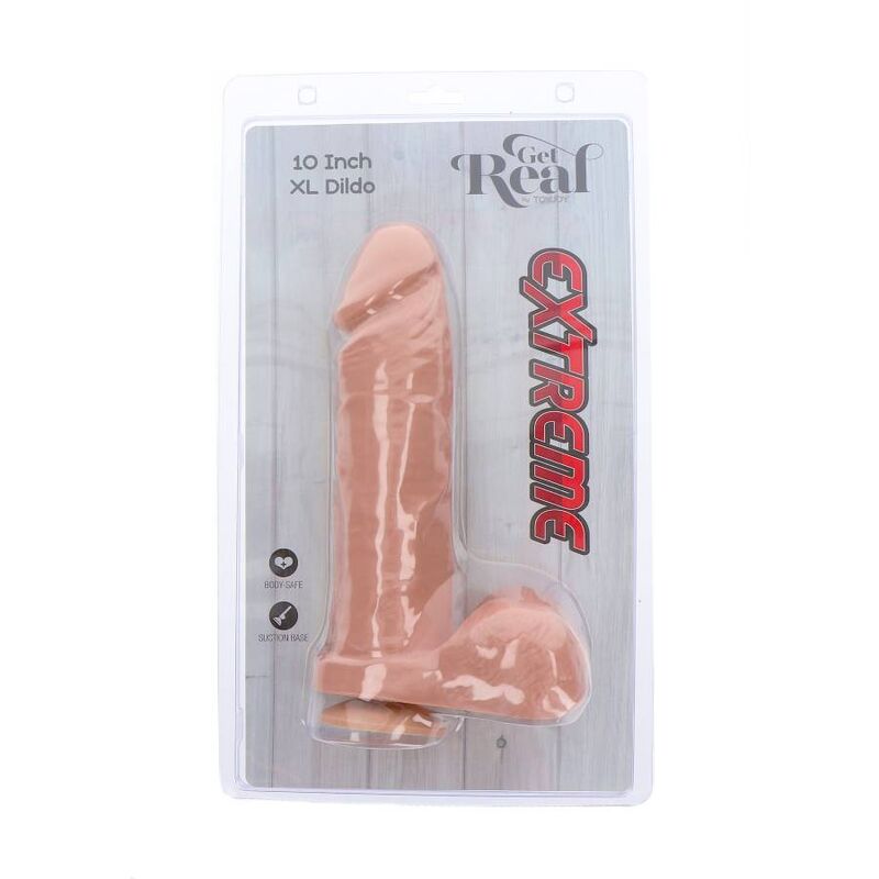 GET REAL - EXTREME XL DILDO 25,5 CM SKÓRA