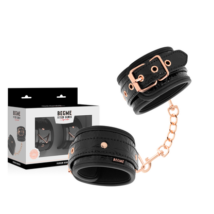 BEGME - KAJDANKI PREMIUM Z PODSZEWKĄ Z NEOPRENU, EDYCJA CZARNY