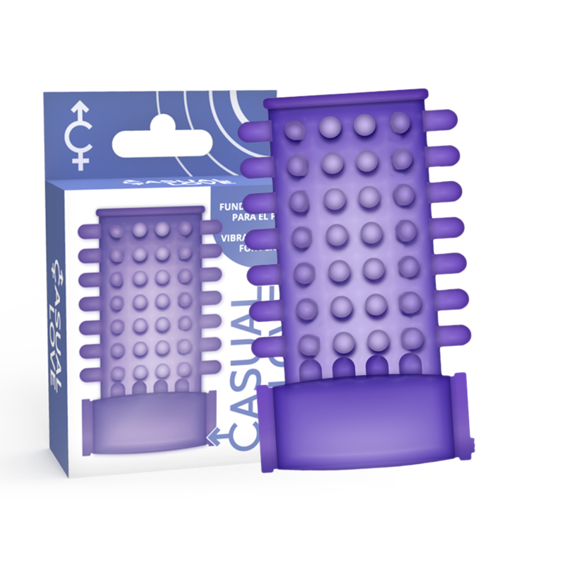 CASUAL LOVE - WIBRACYJNY RĘKAW Z PIERŚCIENIEM FIOLETOWYM