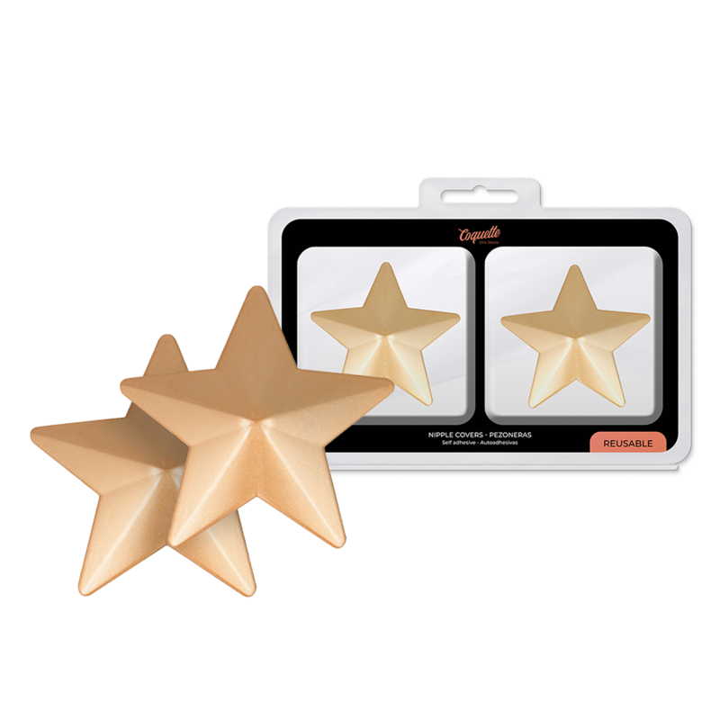 COQUETTE CHIC DESIRE - NAKŁADKI NA SUTKĘ GOLDEN STARS