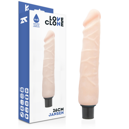 LOVECLONE - JANSEN WIBRATOR SAMOLUBRYKACYJNY 26 CM -O- 4,2 CM