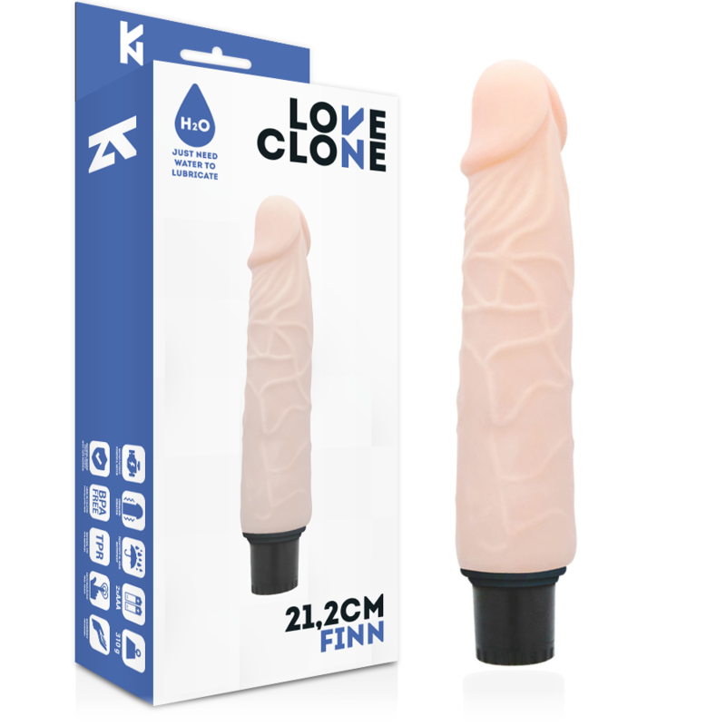 LOVECLONE - FINN WIBRATOR SAMOLUBRYKACYJNY 21,2 CM -O- 3,8 CM