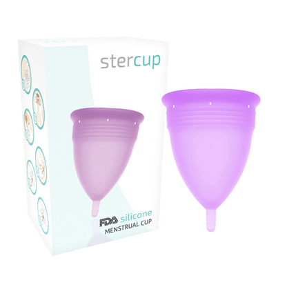 STERCUP - FDA SILIKONOWY KUBEK MENSTRUACYJNY FIOLETOWY - ROZMIAR L