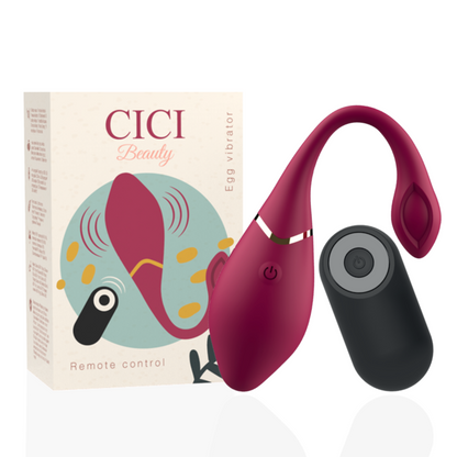 CICI BEAUTY - PREMIUM SILIKONOWY WIBRATOR JAJECZNY Z PILOTEM