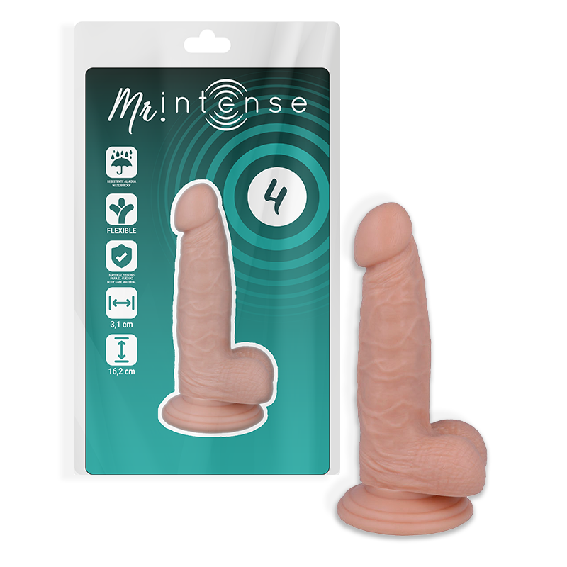 MR INTENSE - 4 REALISTYCZNE KUTAS 16,2 CM -O- 3,1 CM