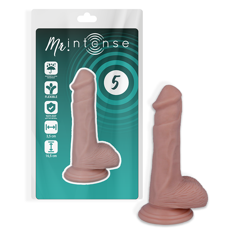 MR INTENSE - 5 REALISTYCZNYCH KUTASÓW 16,5 CM -O- 3,5 CM
