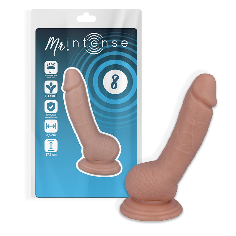MR INTENSE - 8 REALISTYCZNYCH KUTASÓW 17,6 CM -O- 3,5 CM