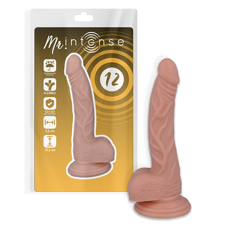 MR INTENSE - 12 REALISTYCZNYCH KUTASÓW 18,2 CM -O- 2,5 CM