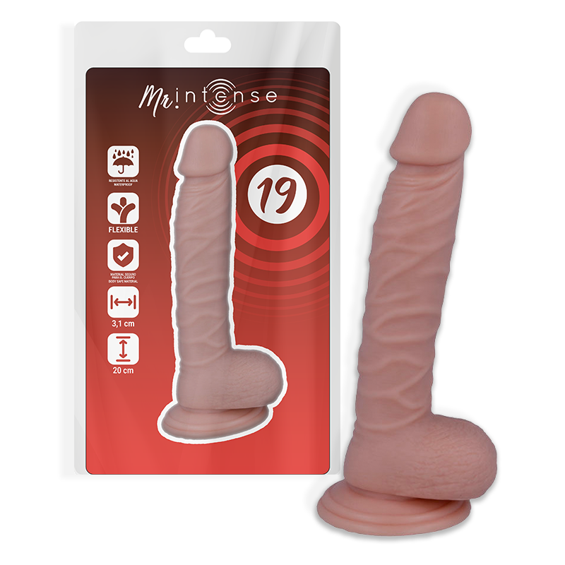 MR INTENSE - 19 REALISTYCZNY KUTAS 20 CM -O- 3,1 CM