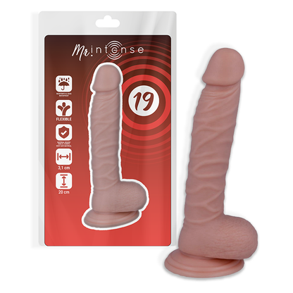 MR INTENSE - 19 REALISTYCZNY KUTAS 20 CM -O- 3,1 CM