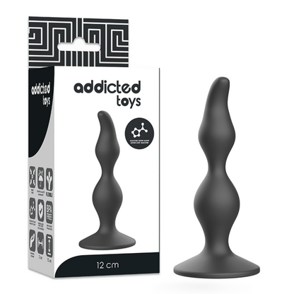 ADDICTED TOYS - KOREK ANALNY SEKSUALNY 12 CM CZARNY