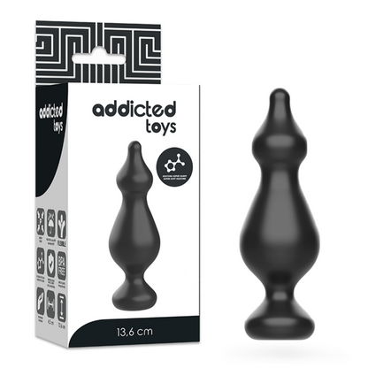 ADDICTED TOYS - KOREK ANALNY SEKSUALNY 13,6 CM CZARNY