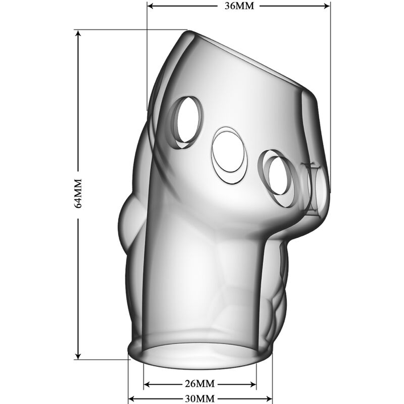 PRETTY LOVE - OSCAR PRZEŹROCZYSTY PENIS GRUBSZY
