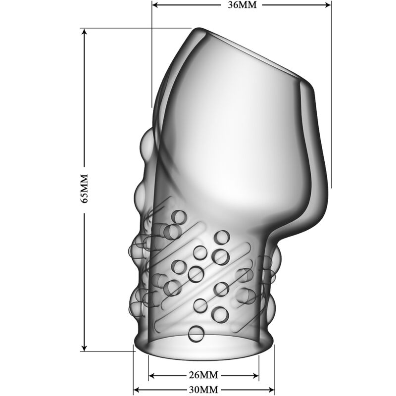 PRETTY LOVE - MATIAS PRZEŹROCZYSTY PENIS GRUBSZY