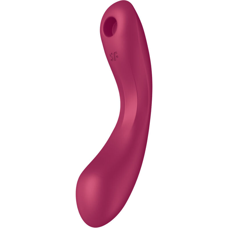 SATISFYER - CURVE TRINITY 1 WIBRACJE PULSUJĄCE POWIETRZE CZERWONE