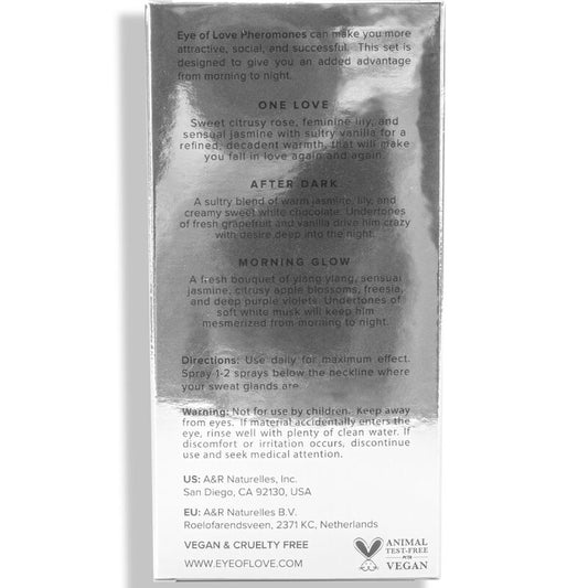 EYE OF LOVE - EOL PHR PARFUM 10 ML ZESTAW/3 - MORNING GLOW, ONE LOVE, AFTER DARK