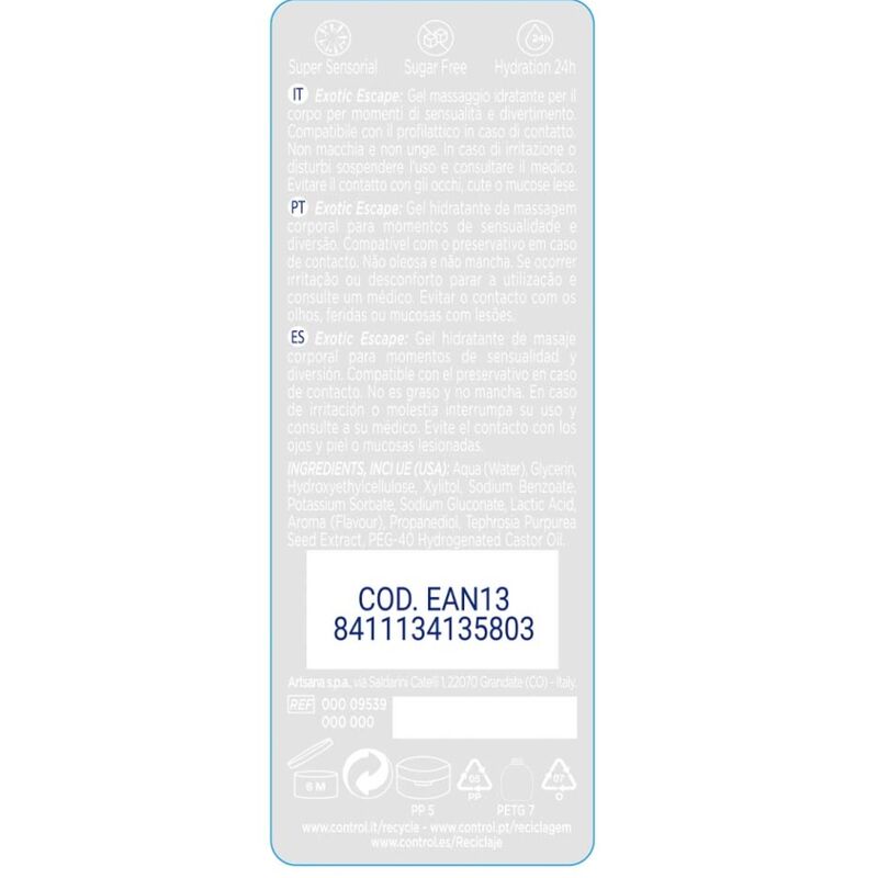 KONTROLA - 2 W 1 MASAŻ I PRZYJEMNOŚĆ EGZOTYCZNY 200 ML