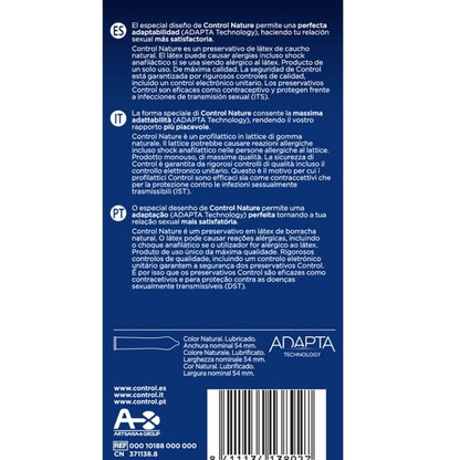 KONTROLA - PREZERWATYWY ADAPTA NATURE 6 SZTUK