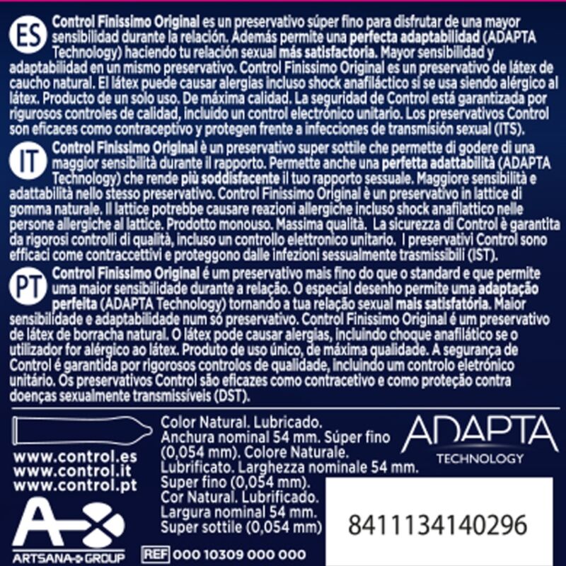 KONTROLA - KONDOMY FINISSIMO 3 SZT