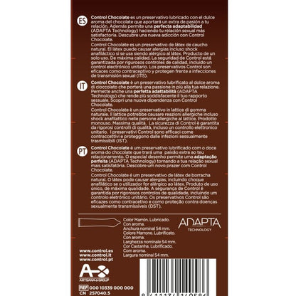 KONTROLA - PREZERWATYWY ADAPTA CHOCOLATE 12 SZTUK