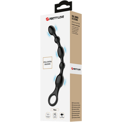 PRETTY LOVE - KULKI ANALNE VAN 10 WIBRACJI ŁADOWALNE SILIKONOWE