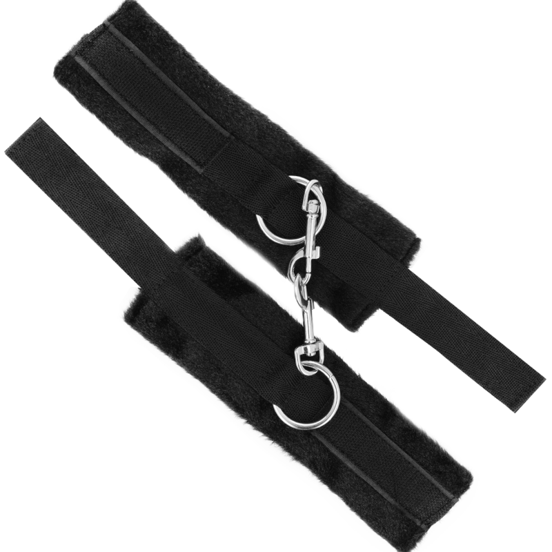 INTENSYWNY - FETYSZYSTYCZNY ZESTAW DO ZABAW EROTYCZNYCH 2 Z KAJDANKAMI, MASKĄ ŚCIELĄCĄ I ŁASKOTLIWKĄ