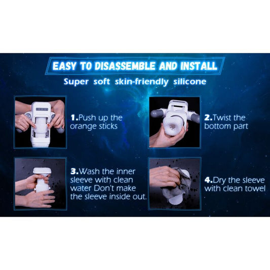 GAME CUP - MASTURBATOR Z WIBRACJĄ I FUNKCJĄ PODGRZEWANIA I MOBILNYM PODPÓRKIEM - CZARNY